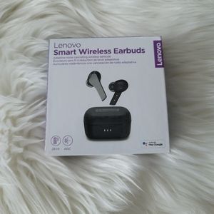 NEW Lenovo Smart Wireless Earbuds - Charcoal Black